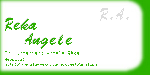 reka angele business card
